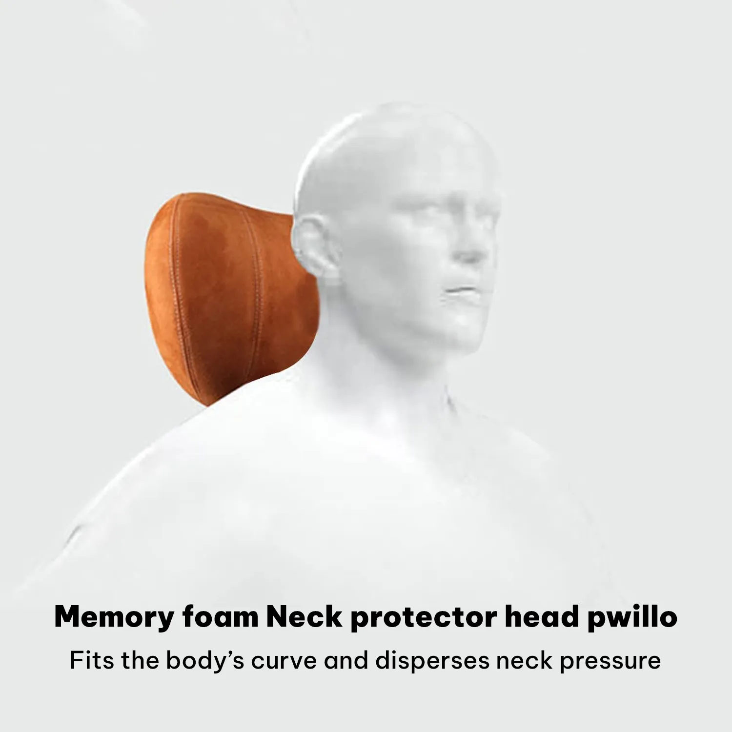 Custom Text For Car Headrest (2 PCS), Compatible with All Cars, 2023 Update Version Premium Memory Foam Car Neck Pillow TY15985