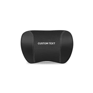 Custom Text For Car Headrest Neck Pillow and Lumbar Support Back Cushion Kit, Compatible with All Cars, Memory Foam Erognomic Design Universal Fit Muscle Pain and Tension Relief for Car Seat TY13992