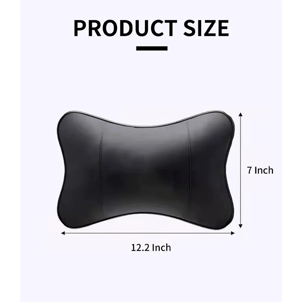 Custom Text For For Thickened Foam Car Neck Pillow, Compatible with All Cars, Soft Leather Headrest (2 Pieces) for Driving Home Office NS13990