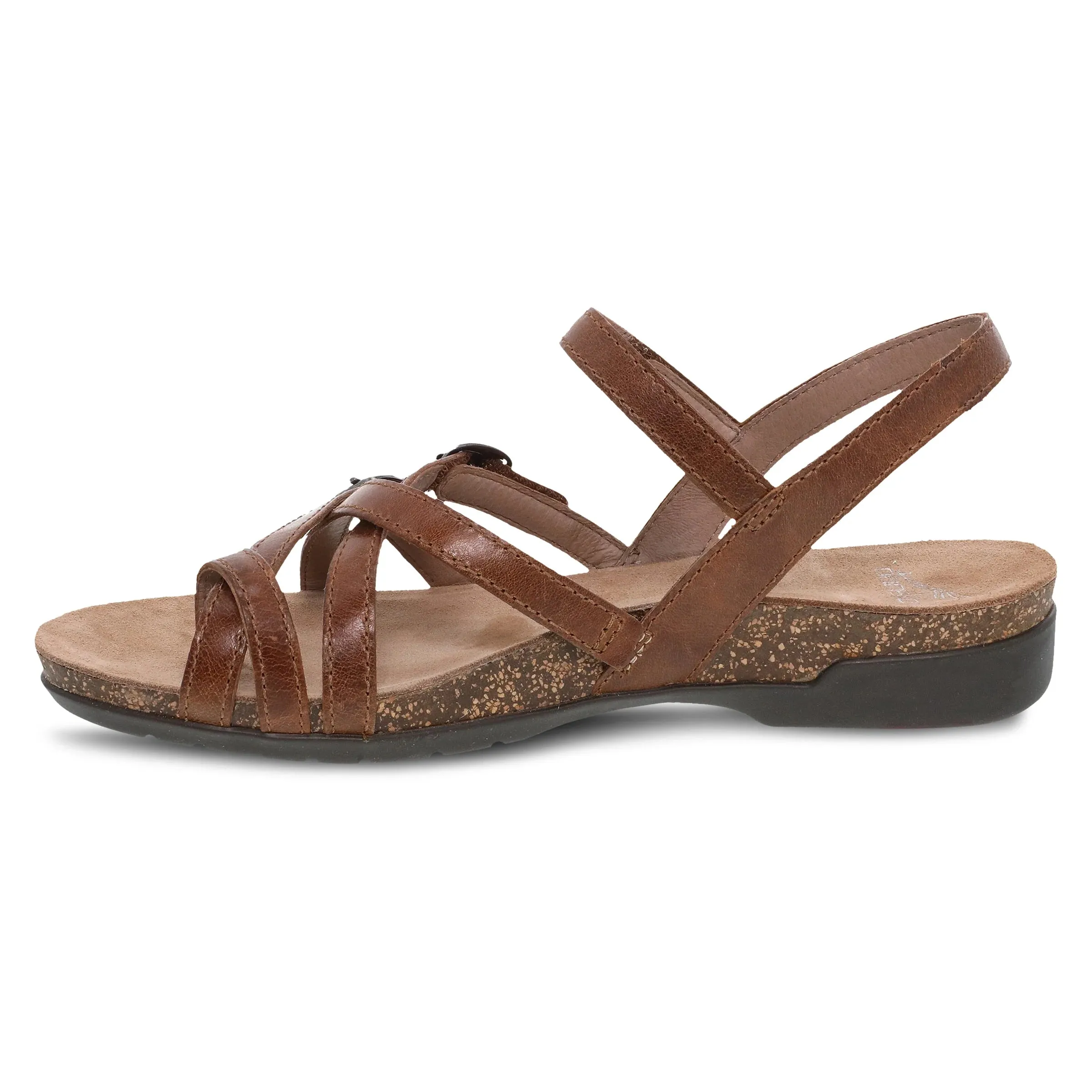 Dansko Women's Roslyn Sandal - Tan Waxy Burnished