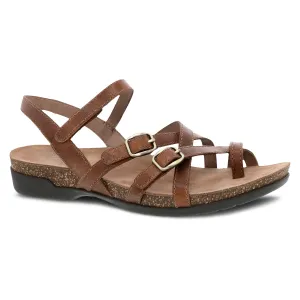 Dansko Women's Roslyn Sandal - Tan Waxy Burnished