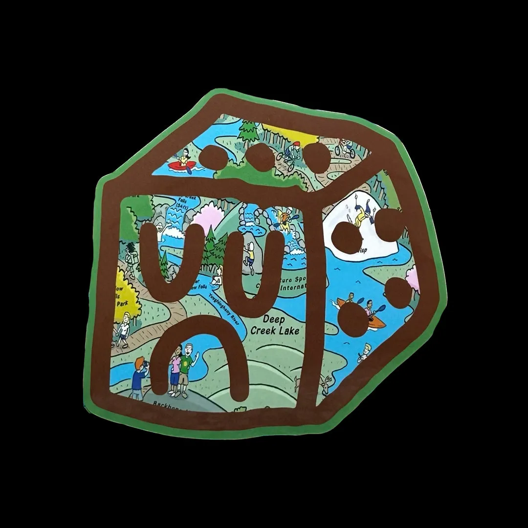 DEEP CREEK MD DICE BOY STICKER