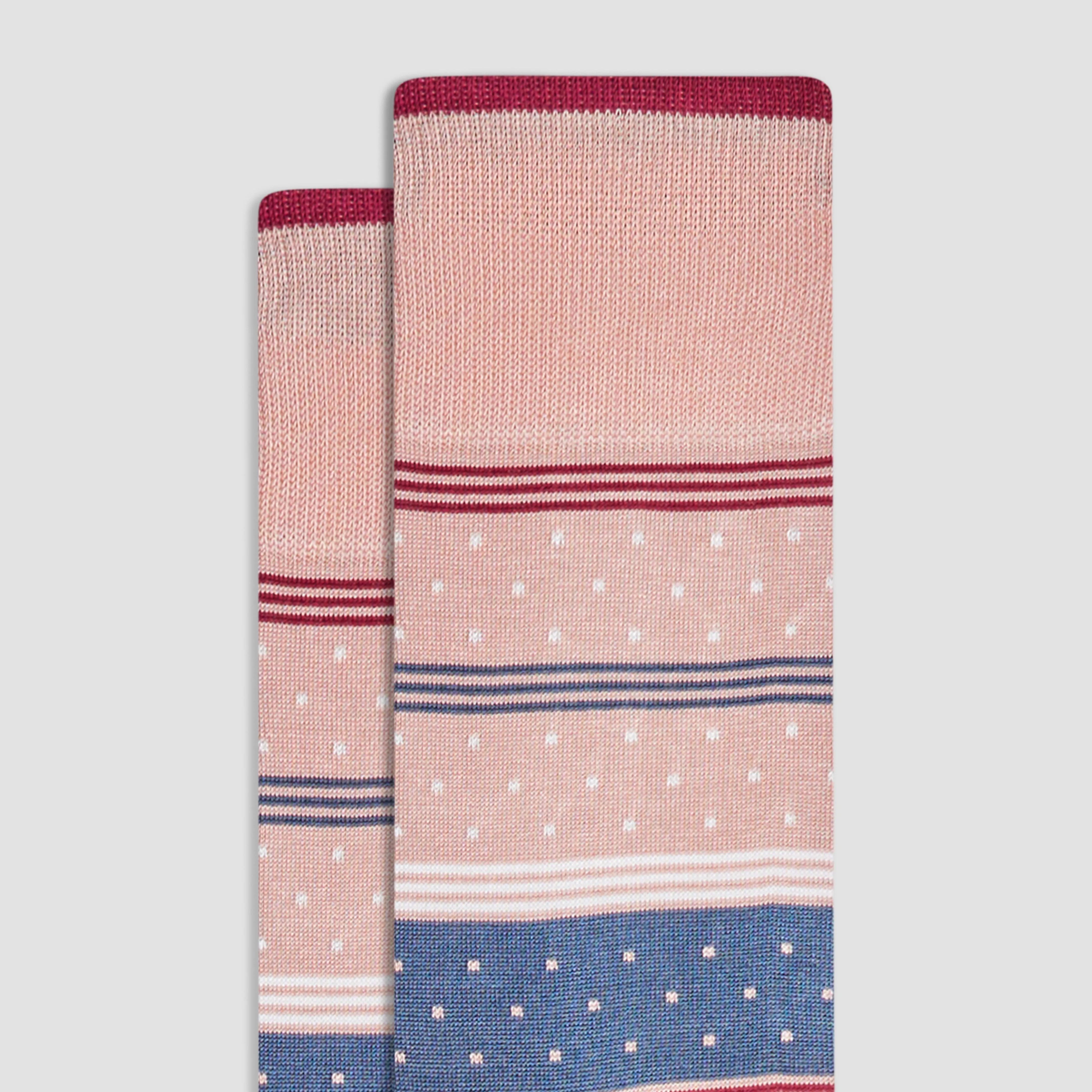 Dotted Stripes Mid-Calf Socks