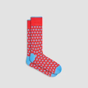 Double Diamond Mid-Calf Socks