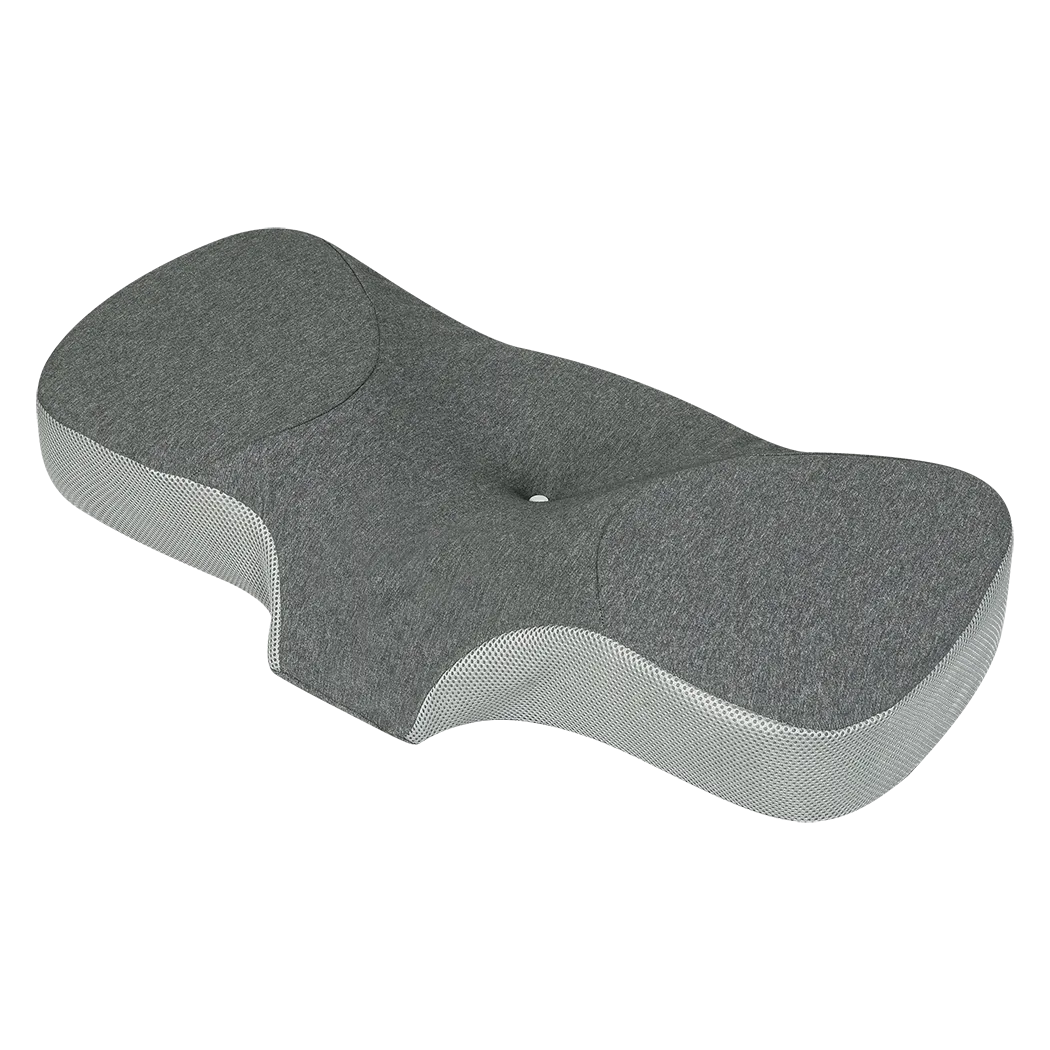 Dreamz Memory Foam Pillow Pillowcase Supprt Grey Rebound