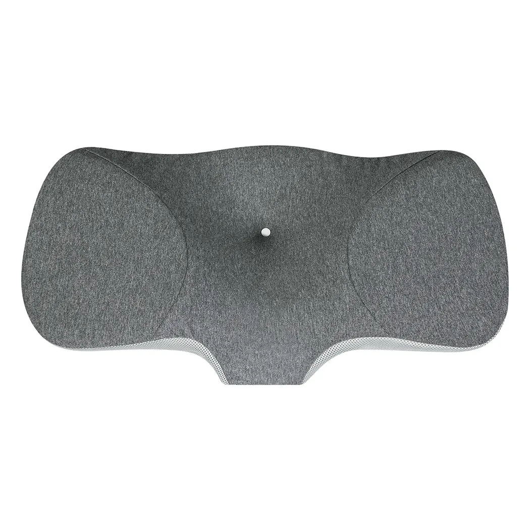 Dreamz Memory Foam Pillow Pillowcase Supprt Grey Rebound