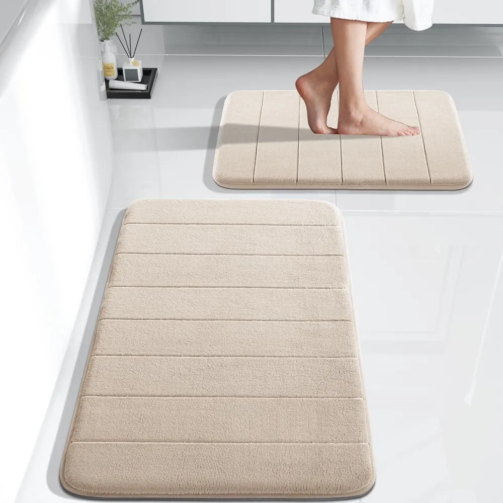 Drimat Memory Foam Bath Mat Beige