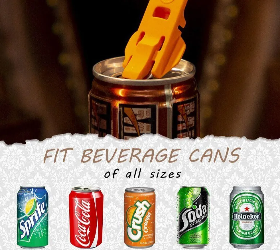 Easy Beverage Can Opener & Smart Lid (6pcs)