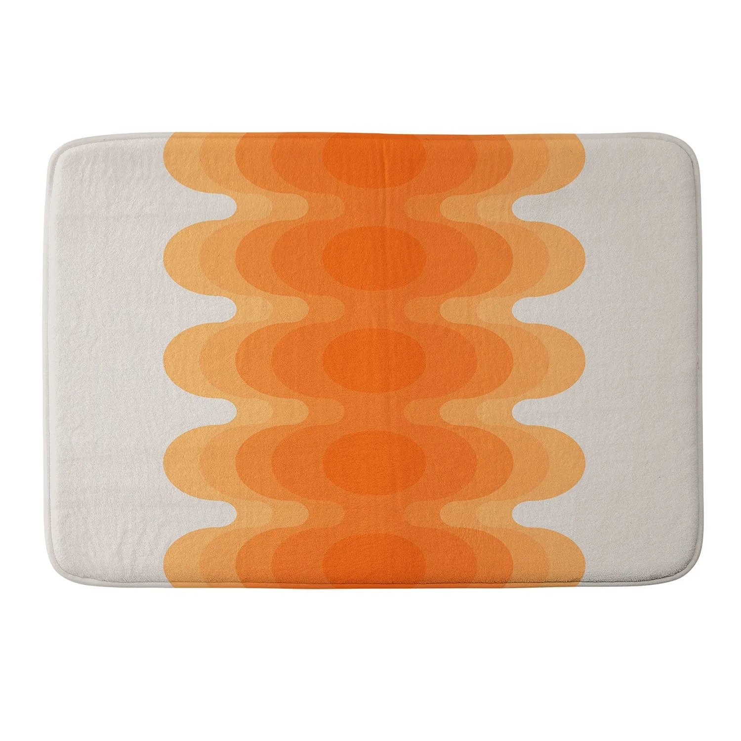 ECHOES CREAMSICLE MEMORY FOAM BATH MAT