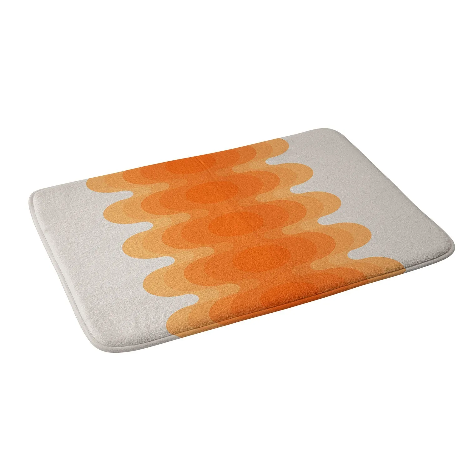 ECHOES CREAMSICLE MEMORY FOAM BATH MAT
