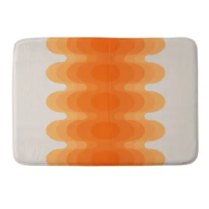ECHOES CREAMSICLE MEMORY FOAM BATH MAT