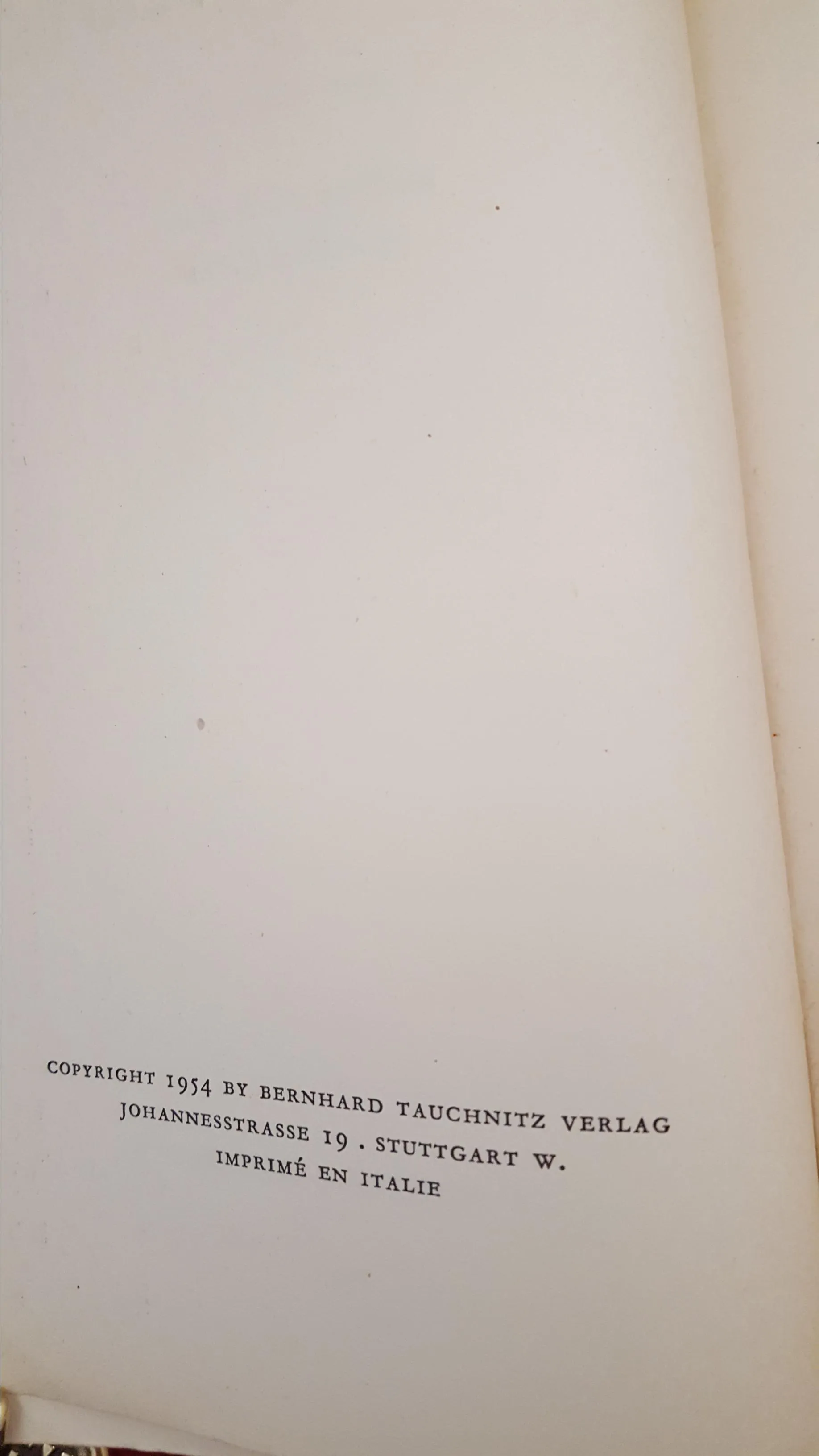 Edgar Allan Poe - Fantastic Tales, Tauchnitz Edition,1915