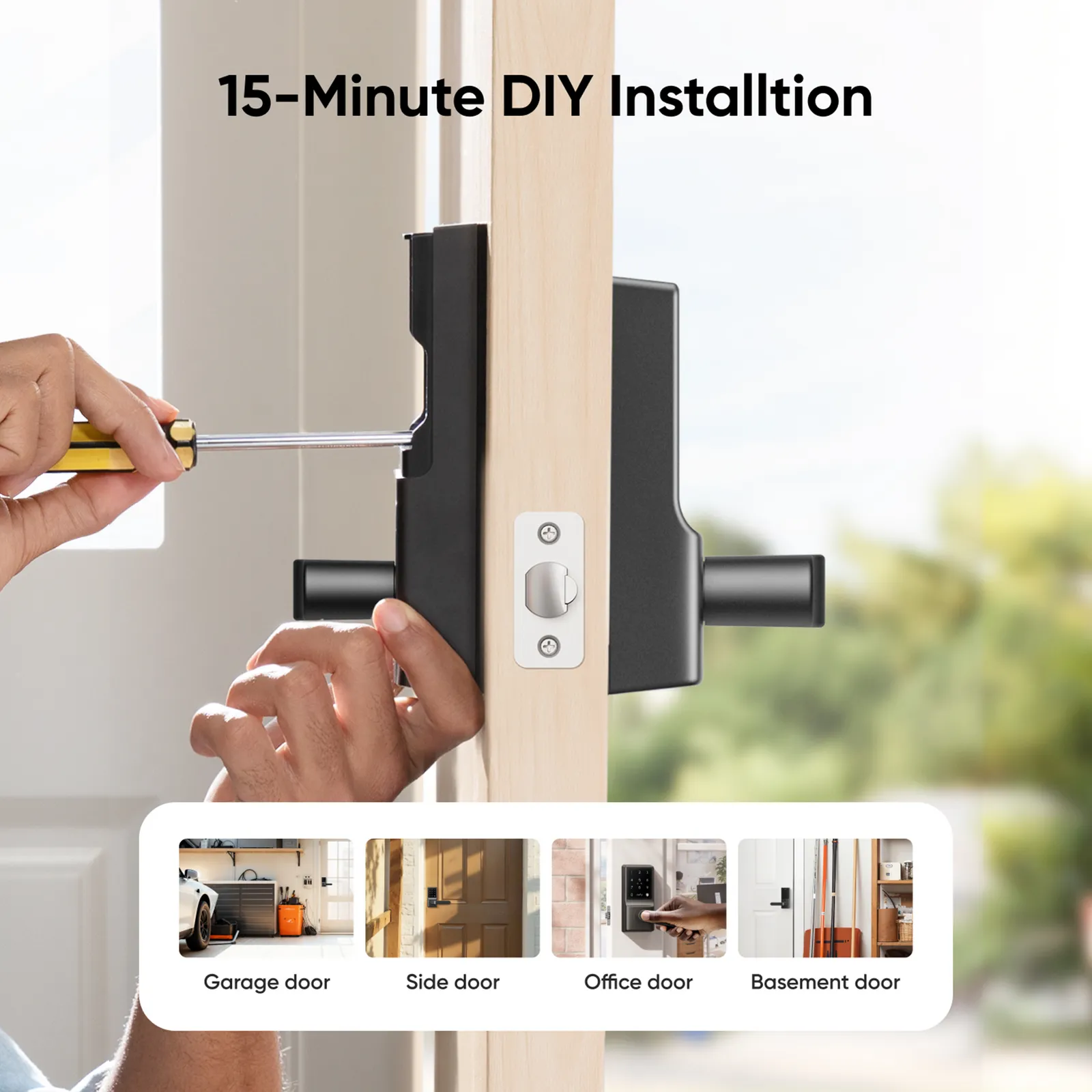Eufy Black Security Smart Lever Lock C33
