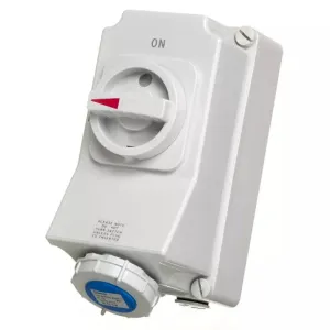 Europa SISW163P IP67 Weatherproof Switched Interlocked Socket 230V 2P E 16A 6H