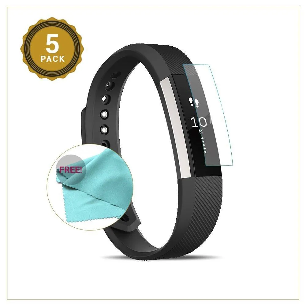 EXINOZ Fitbit Alta Screen Protector PACK of 5