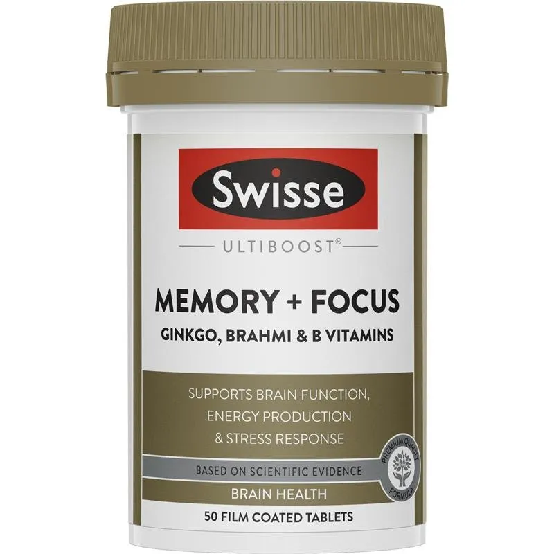 [Expiry: 12/2025] Swisse Ultiboost Memory   Focus 50 Tablets