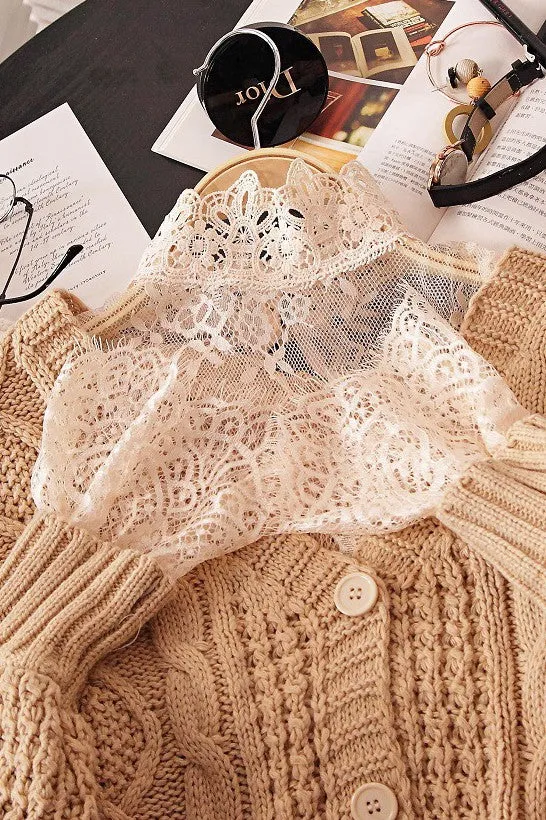 Eyelet Lace Layering Mesh