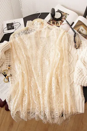 Eyelet Lace Layering Mesh
