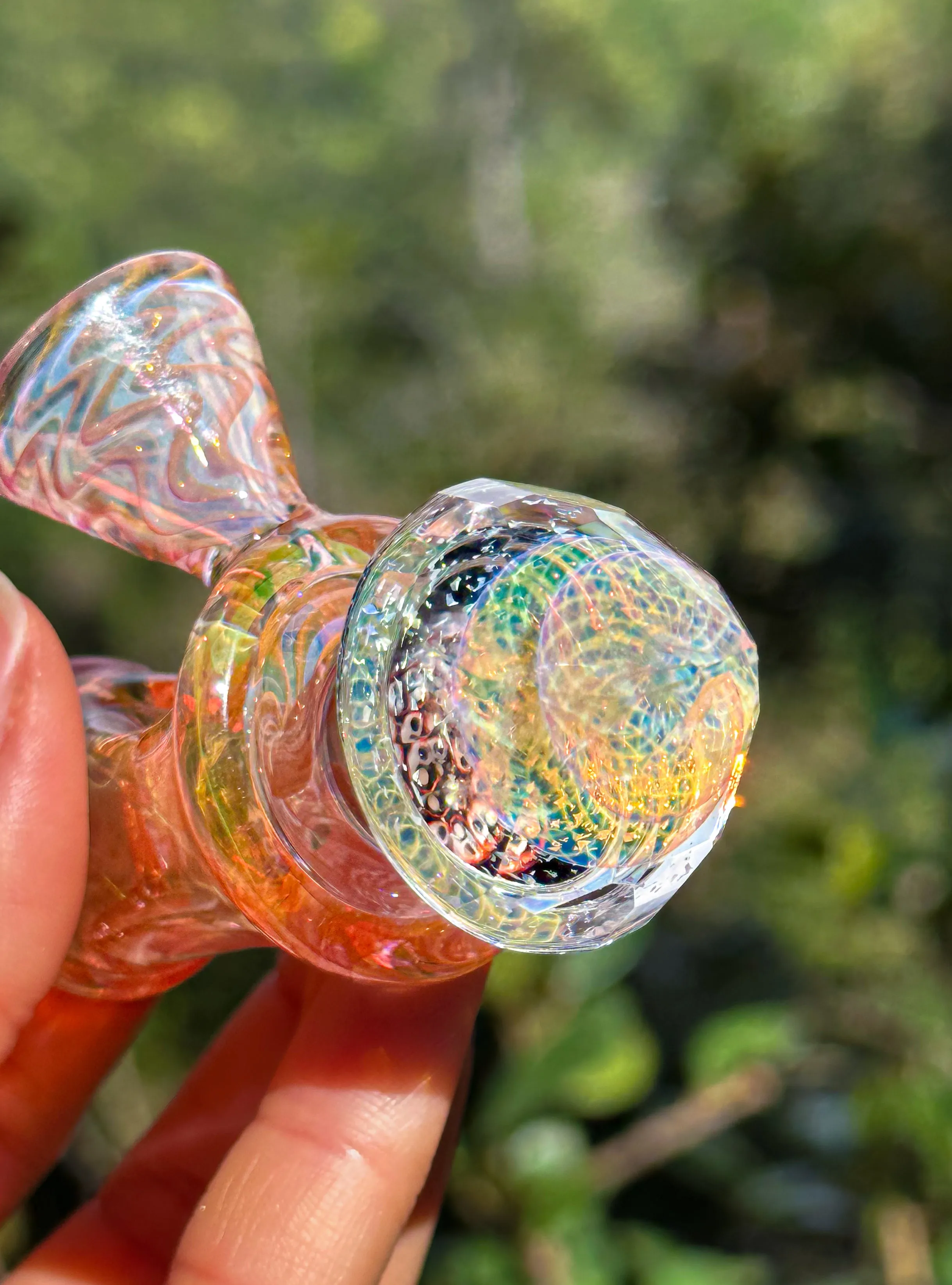 Faceted Fume Peace Pipe
