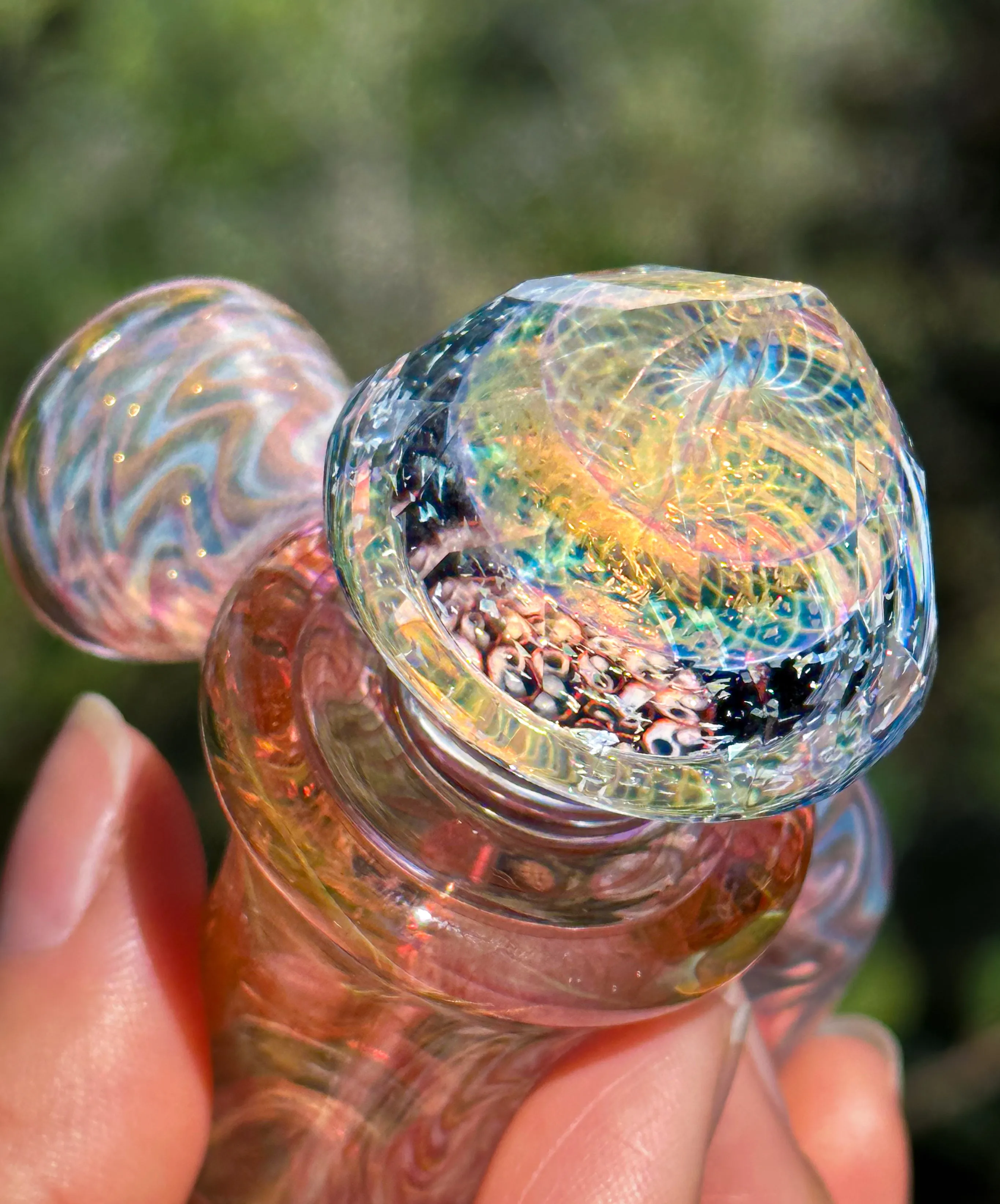 Faceted Fume Peace Pipe