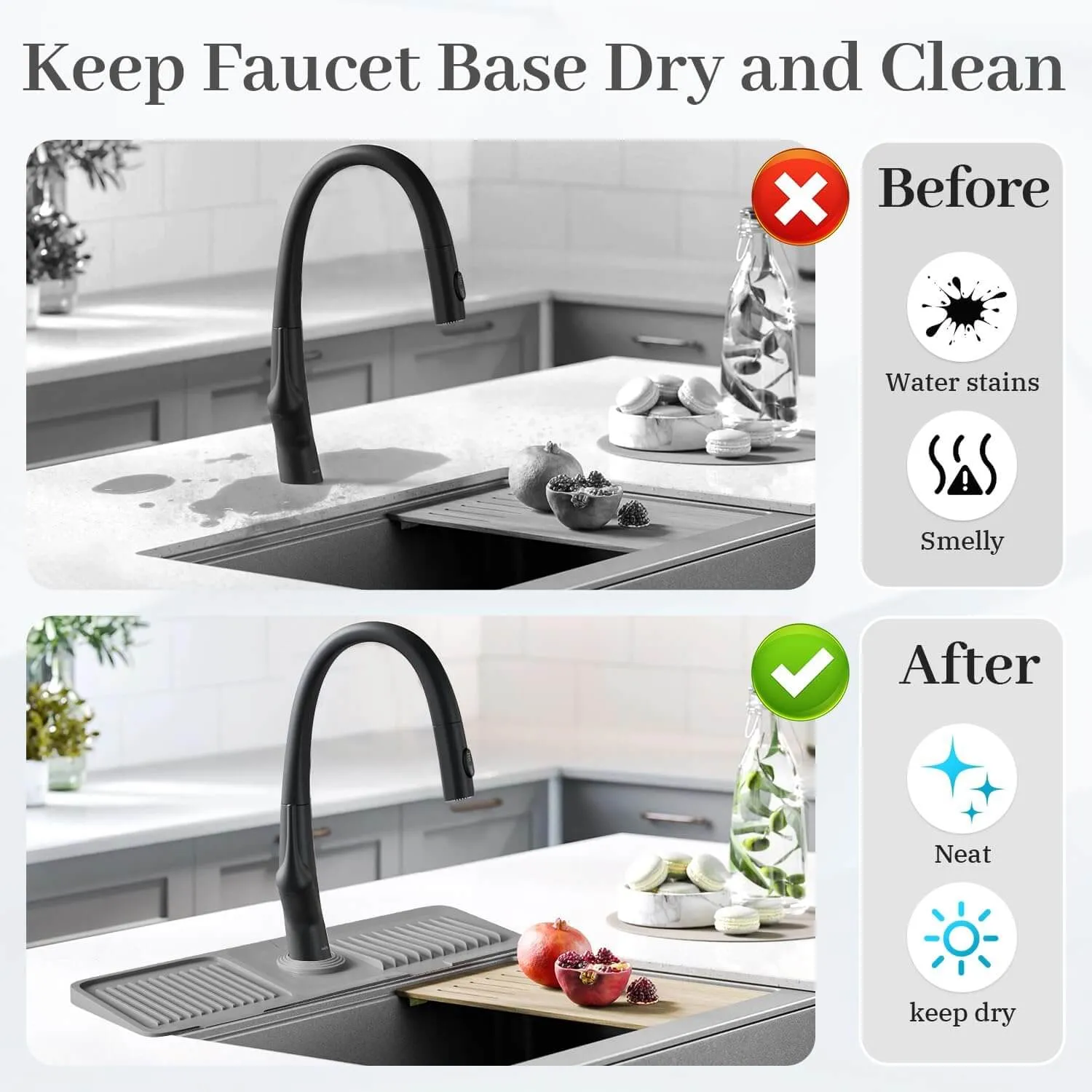 Faucet Guard & Draining Mat