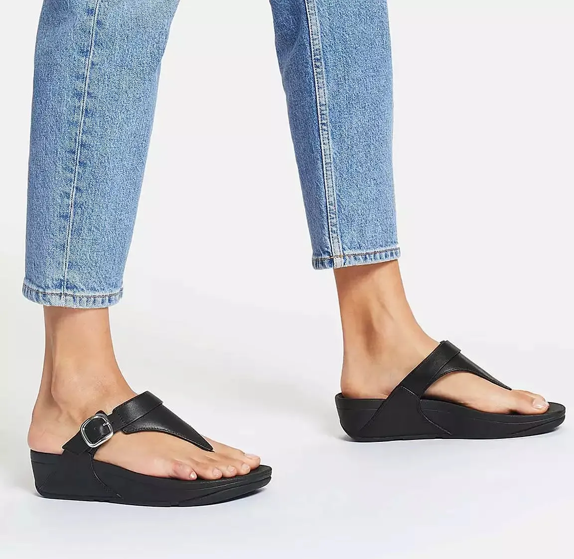 FitFlop LULU Adjustable Leather Toe-Posts