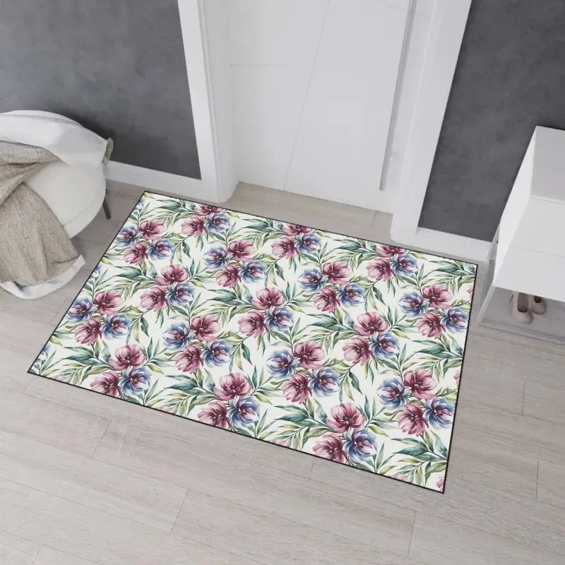 Floral Heavy Duty Floor Mat Elevates Instant Home Style