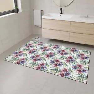 Floral Heavy Duty Floor Mat Elevates Instant Home Style