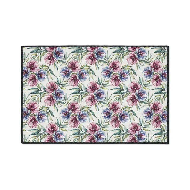 Floral Heavy Duty Floor Mat Elevates Instant Home Style