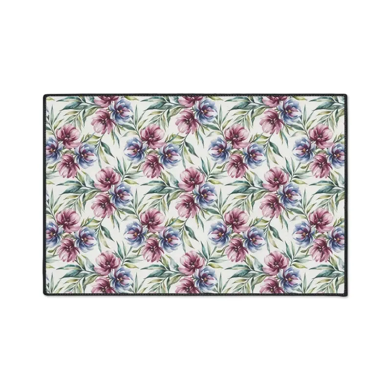 Floral Heavy Duty Floor Mat Elevates Instant Home Style