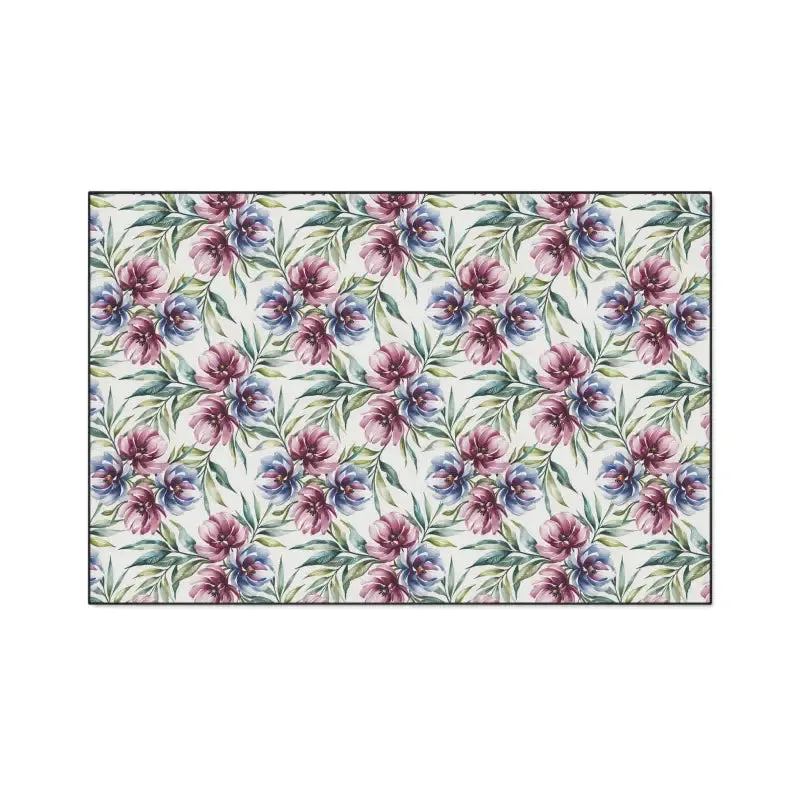 Floral Heavy Duty Floor Mat Elevates Instant Home Style