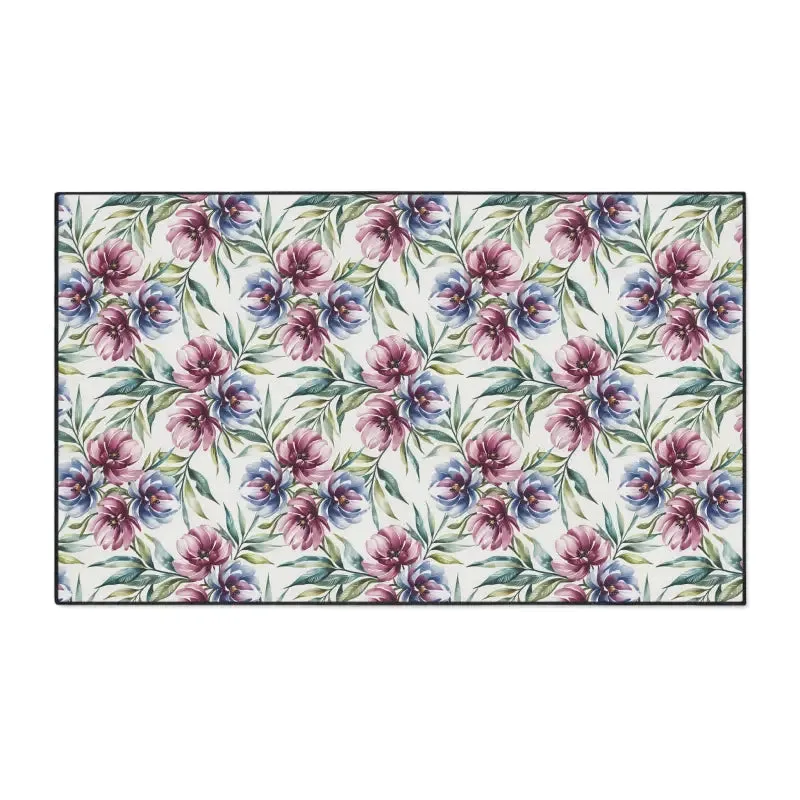 Floral Heavy Duty Floor Mat Elevates Instant Home Style