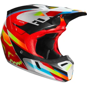 Fox V3 Motif Red/Yellow Helmet
