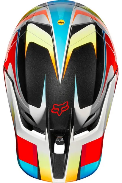Fox V3 Motif Red/Yellow Helmet