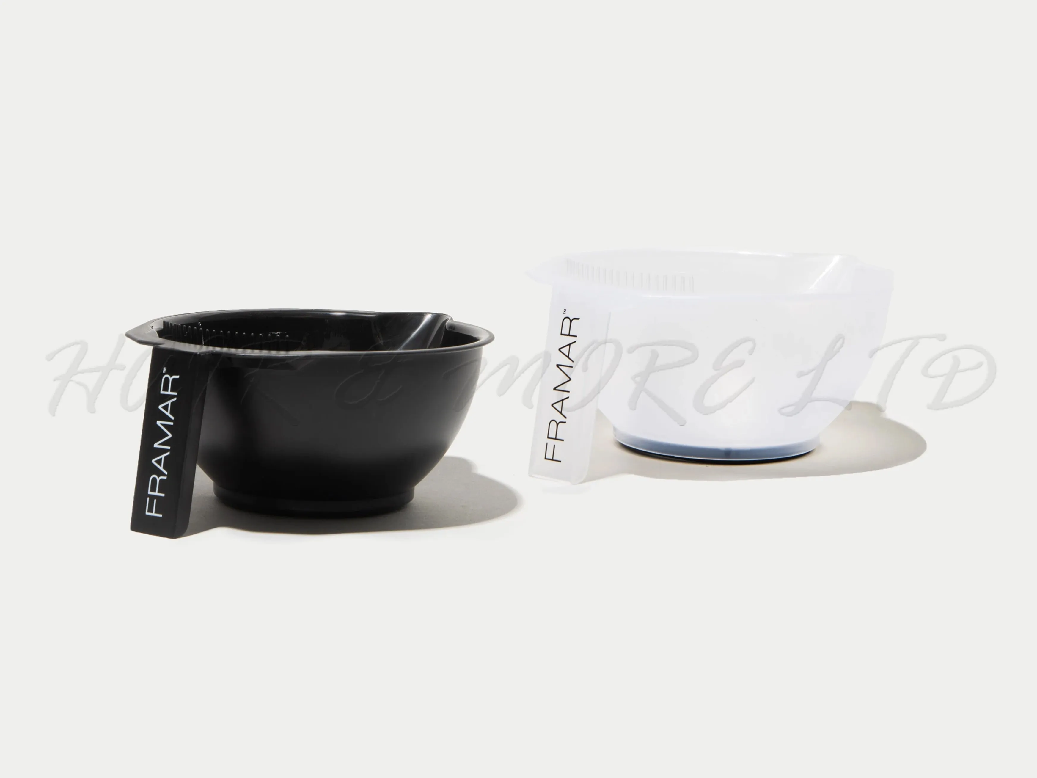 Framar Colour Bowl Set - Set of 2, Black & Clear