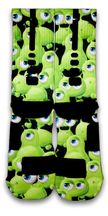 Freaky Eyeballs Monsters Custom Elite Socks