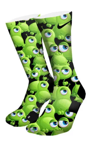 Freaky Eyeballs Monsters Custom Elite Socks