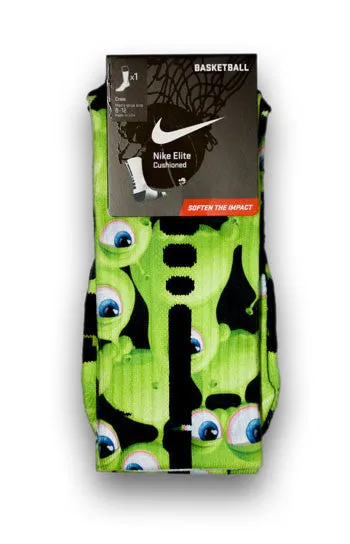 Freaky Eyeballs Monsters Custom Elite Socks