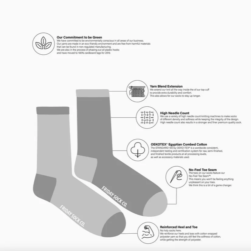 Friday Socks - Mens Mismatched Socks | East Coast Canadian Landscape