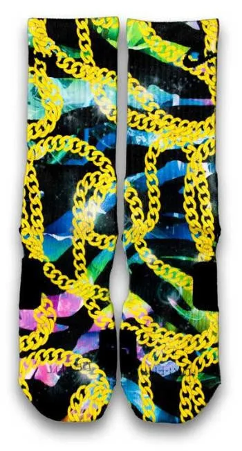 Galaxy Cuban Links Custom Elite Socks