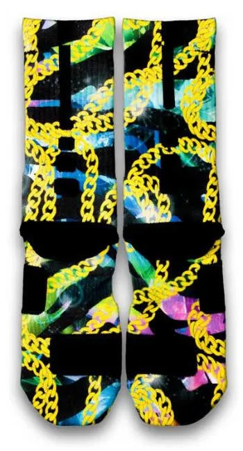 Galaxy Cuban Links Custom Elite Socks