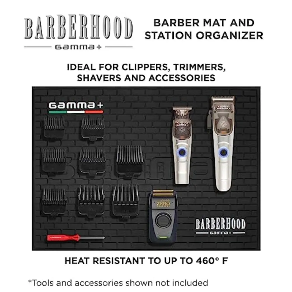 GAMMA  Professional Salon and Barber Shop Mat and Hot Tools Station Organizer, Heat Resistant Rubber