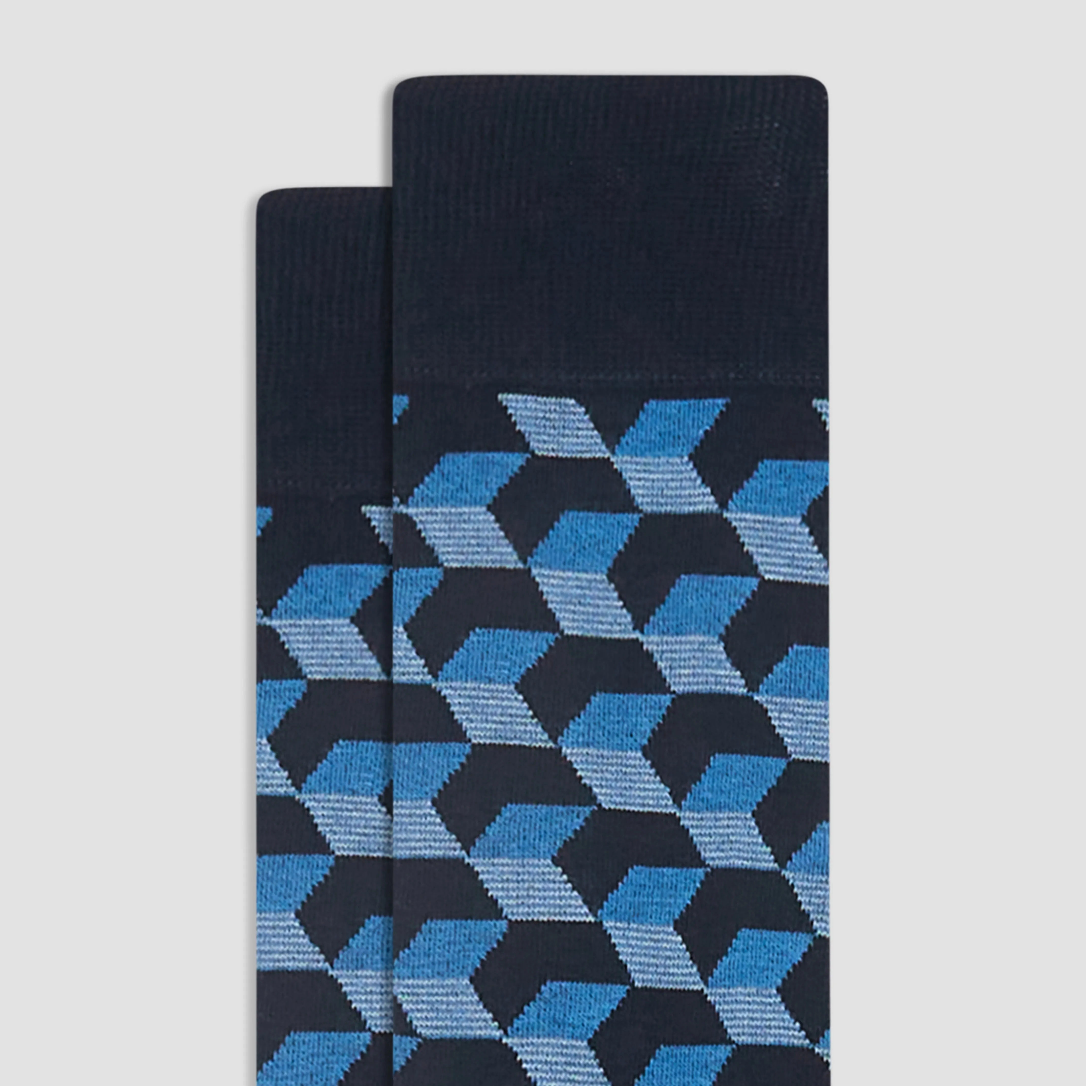 Geometric Illusion Mid-Calf Socks
