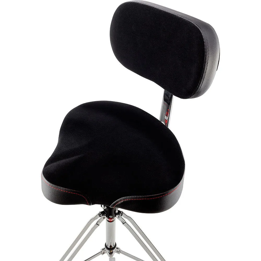 Gibraltar 9600 Series Drum Throne with Cordura Motostyle Seat & Adjustable Backrest