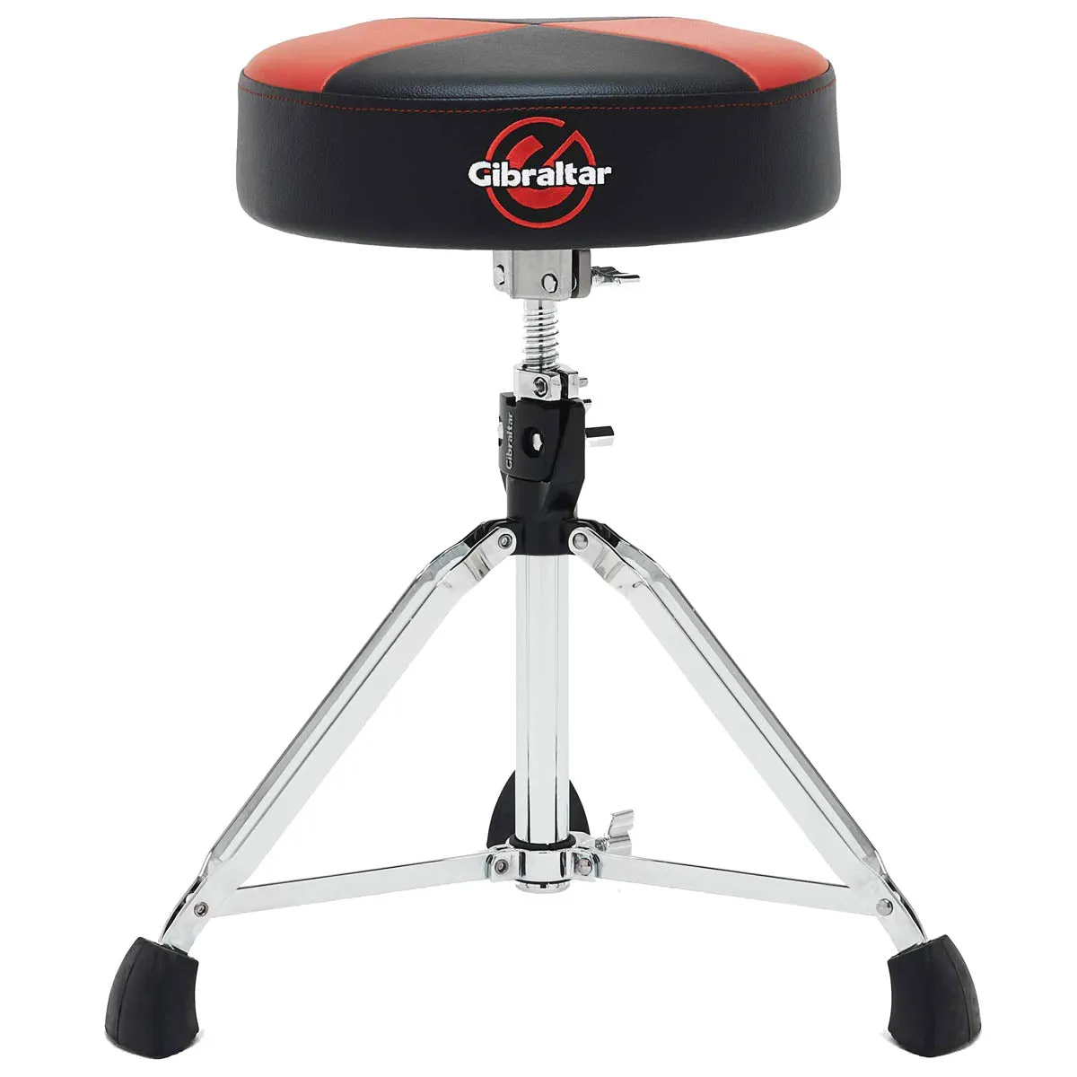Gibraltar 9608RQPRB Round Drum Throne - Red