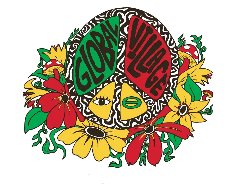 Global Village Sticker Eco-Peace