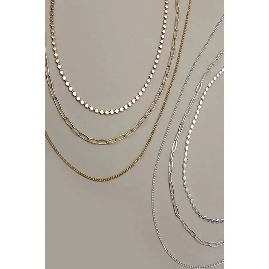 Gold Multi Layer Chain Necklace