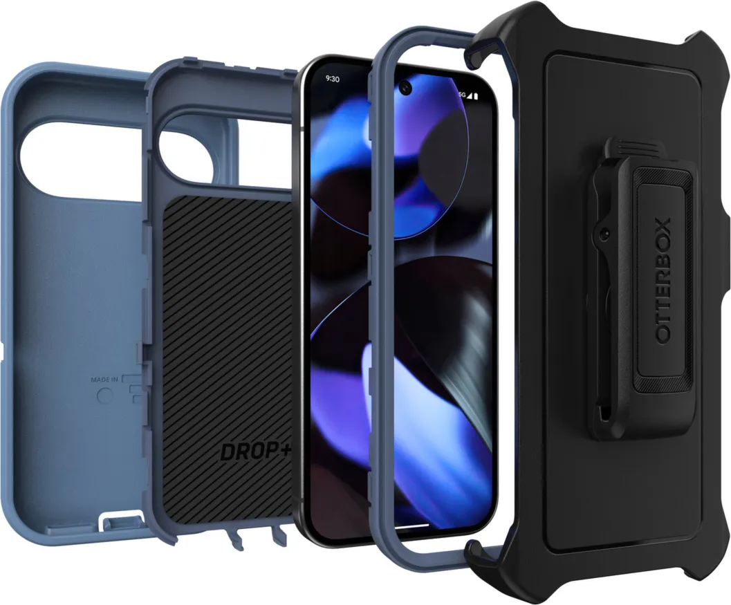 Google Pixel 9/9 Pro Otterbox Defender Series Case - Blue - Baby Blue Jeans