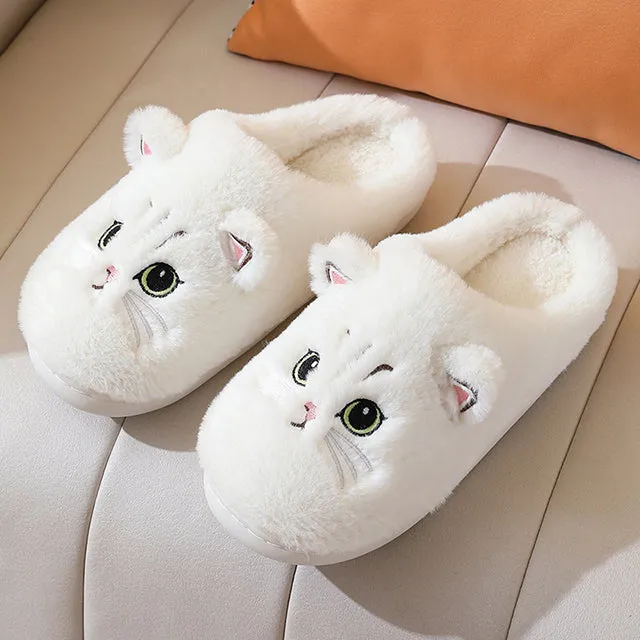 GS Cat Slide | Schattige warme pantoffels met katten print voor dames