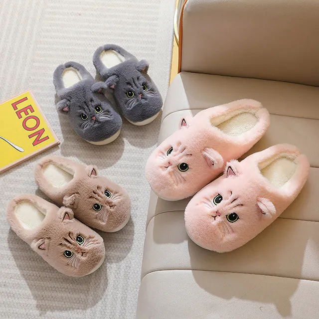 GS Cat Slide | Schattige warme pantoffels met katten print voor dames
